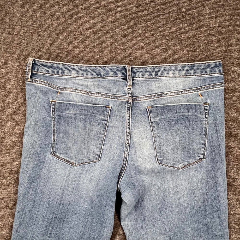 Mossimo Denim Womens Mid Rise Straight Leg Jeans Medium Wash Blue 16 Ankle - Picture 7 of 9